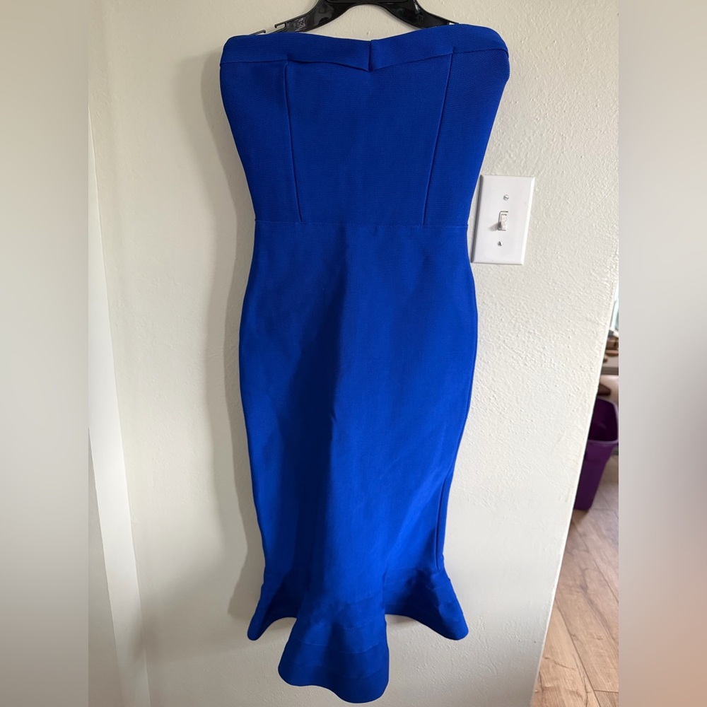 Elegant Blue Women's Dress
